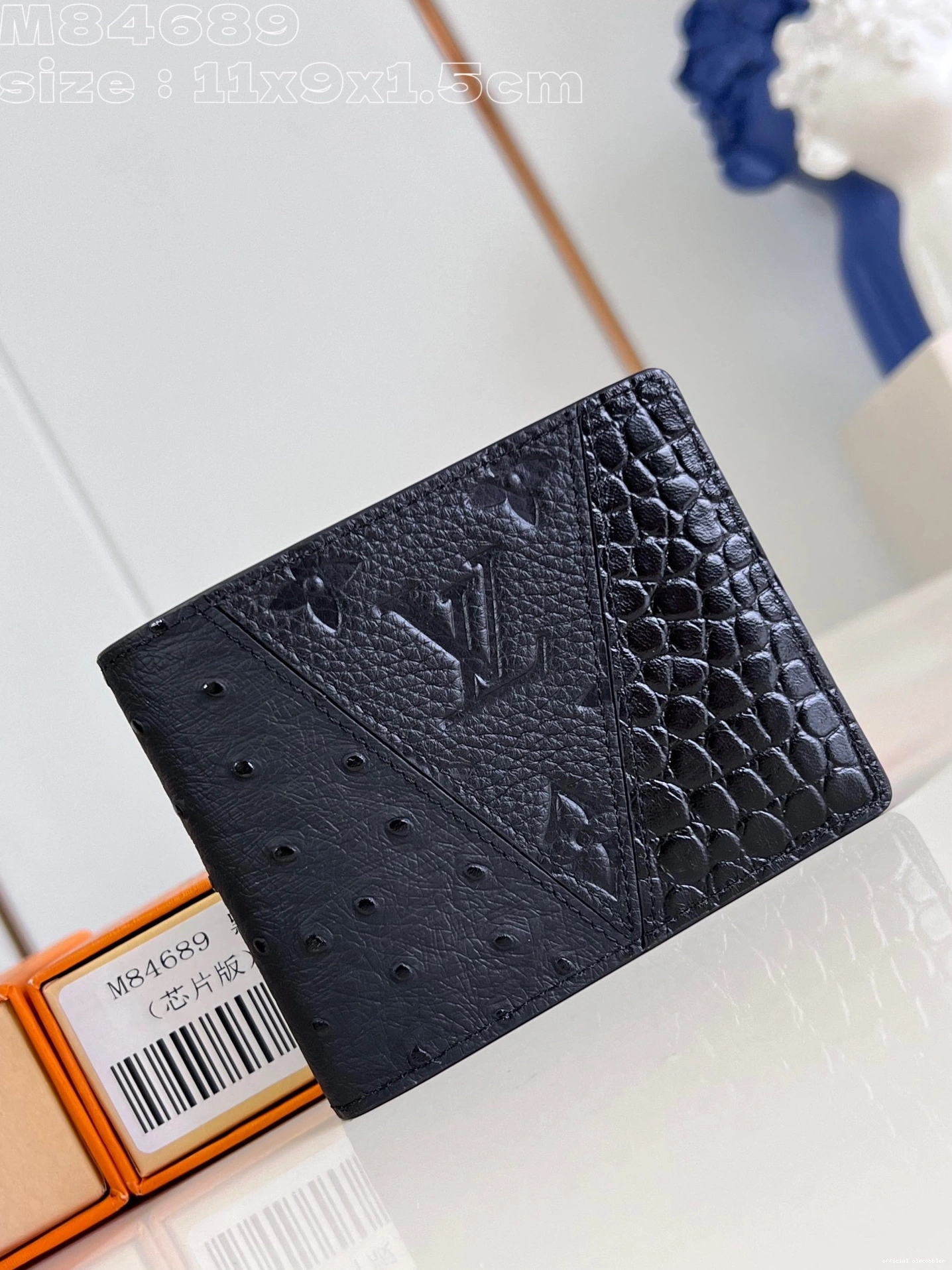 Official oldcobbler VUITTON MULTIPLE WALLET-11.5*9*1.5cm LOUIS 0708